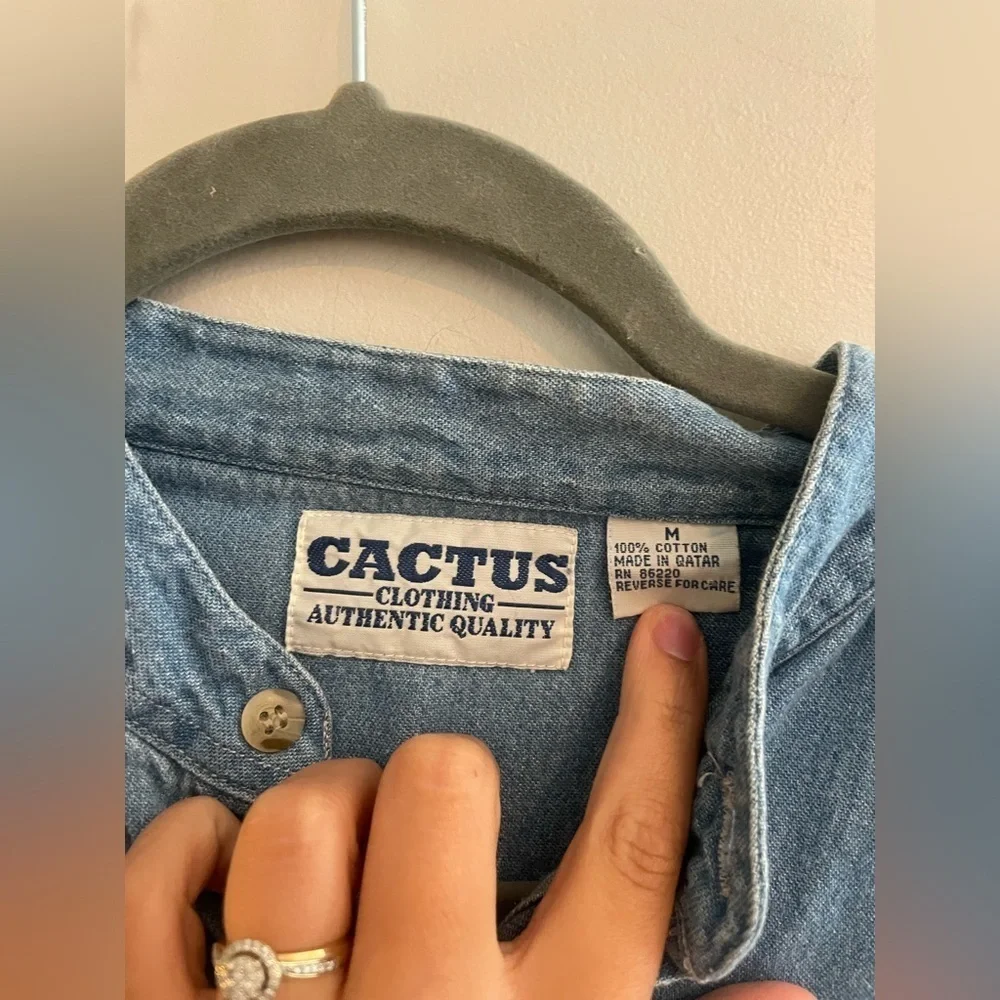 Vintage Cactus Clothing Denim Shirt - Picture 2 of 3